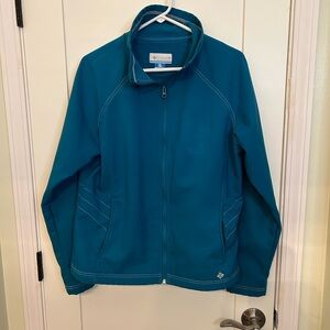 Vintage Columbia Teal Zip-Up Fleece Jacket